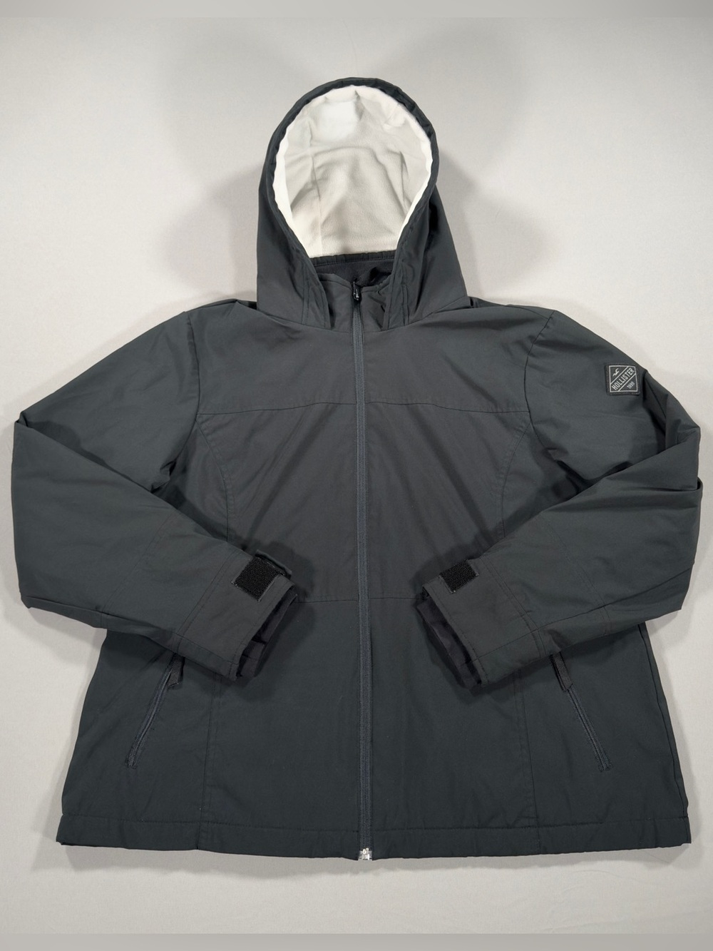 Hollister California Women's Hooded All-Weather Jacket Black Size XXL